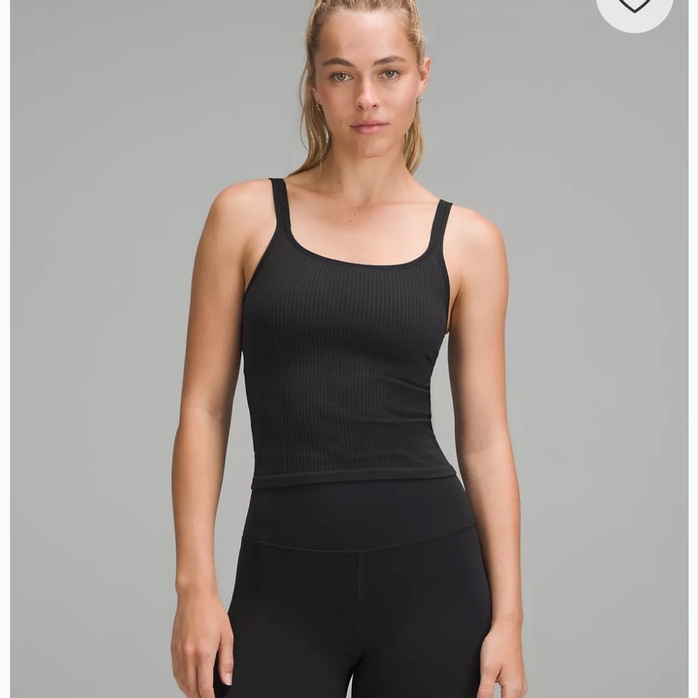 Lululemon Ebb to Street Scoop-Neck Cropped Tank Top
